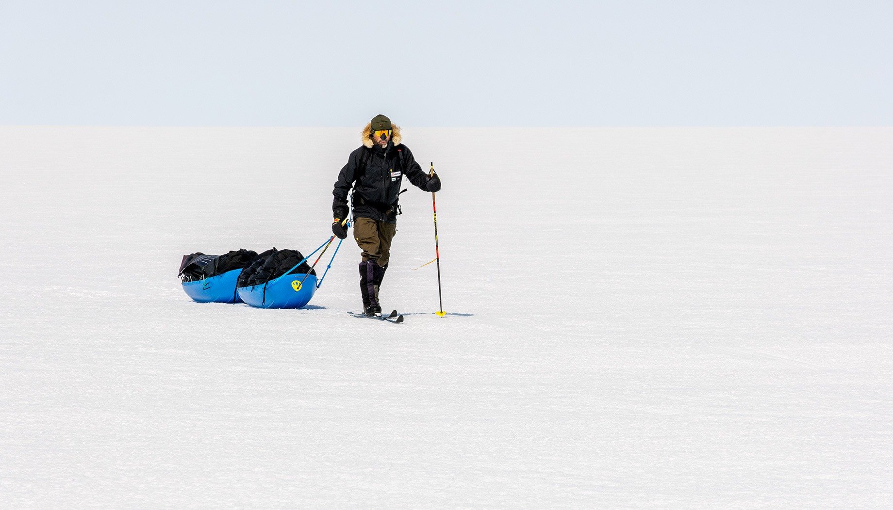 558 Kilometer durch Eiswüste