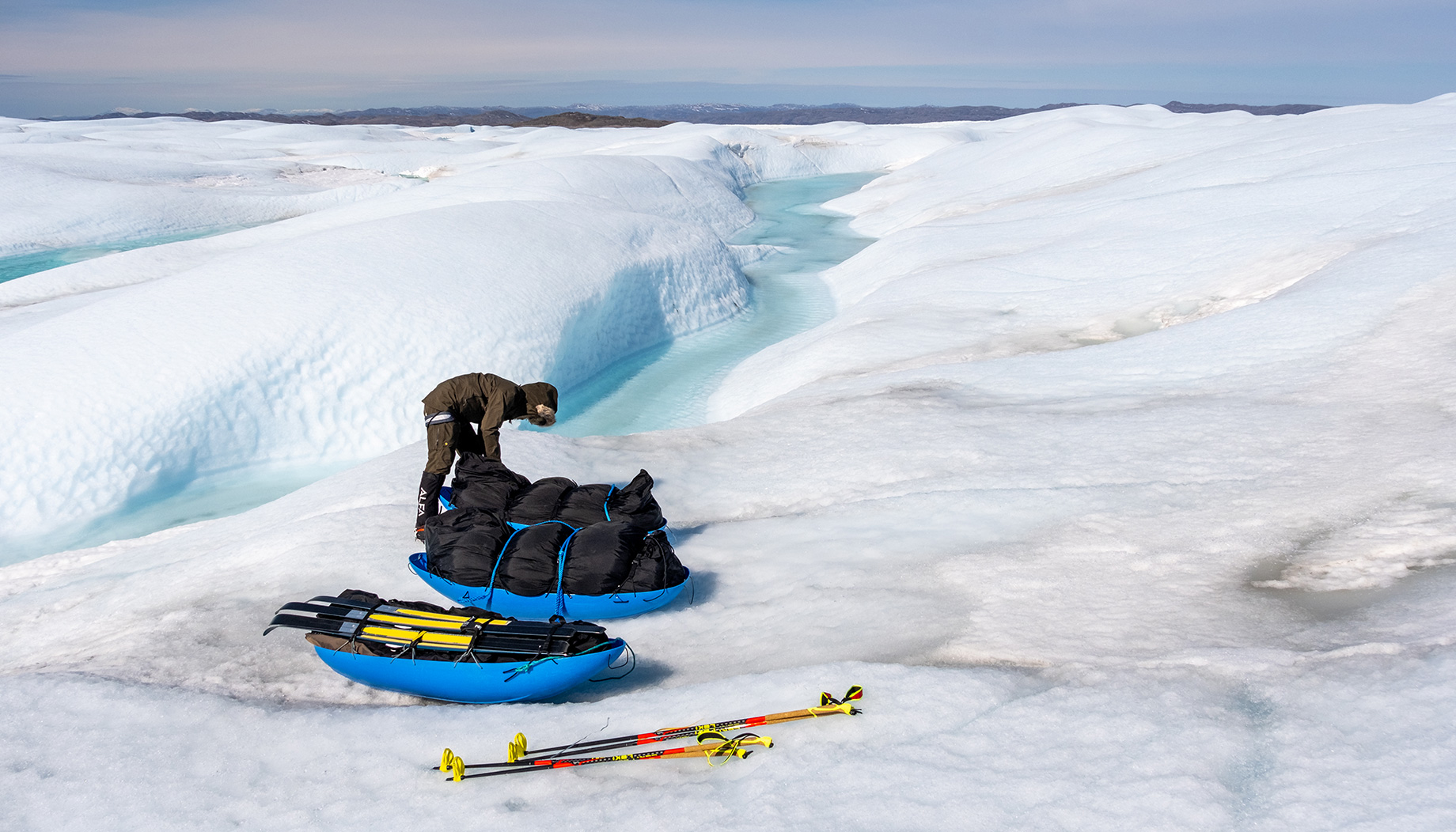 558 Kilometer durch Eiswüste