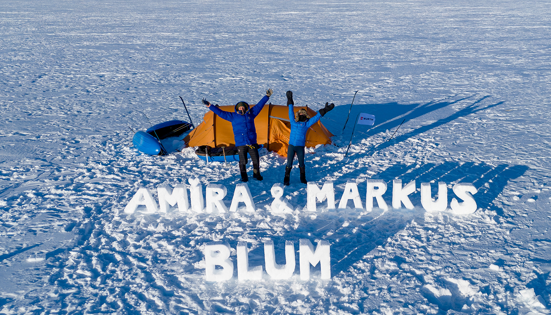 558 Kilometer durch Eiswüste