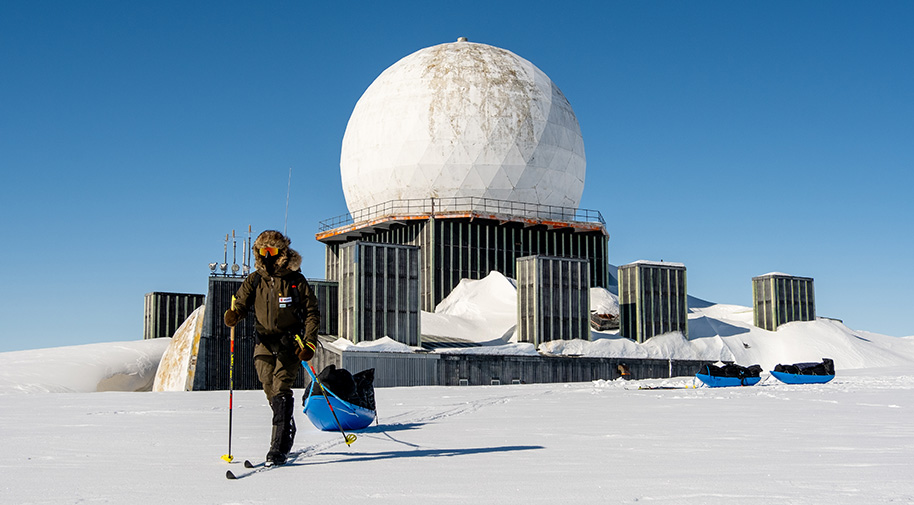 558 Kilometer durch Eiswüste