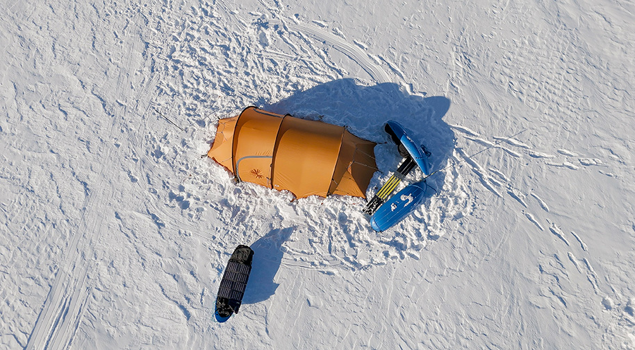 558 Kilometer durch Eiswüste