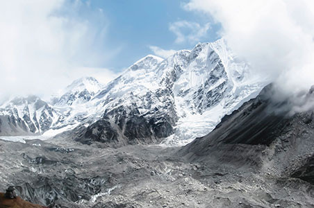 In Nepal schmelzen die Gletscher sogar im Winter