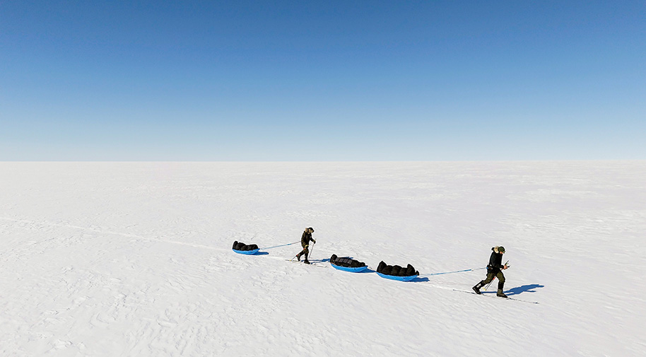 558 Kilometer durch Eiswüste