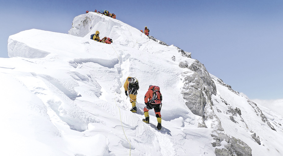 Völlig verzaubert auf dem Everest