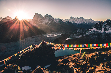 High-noon am Everest